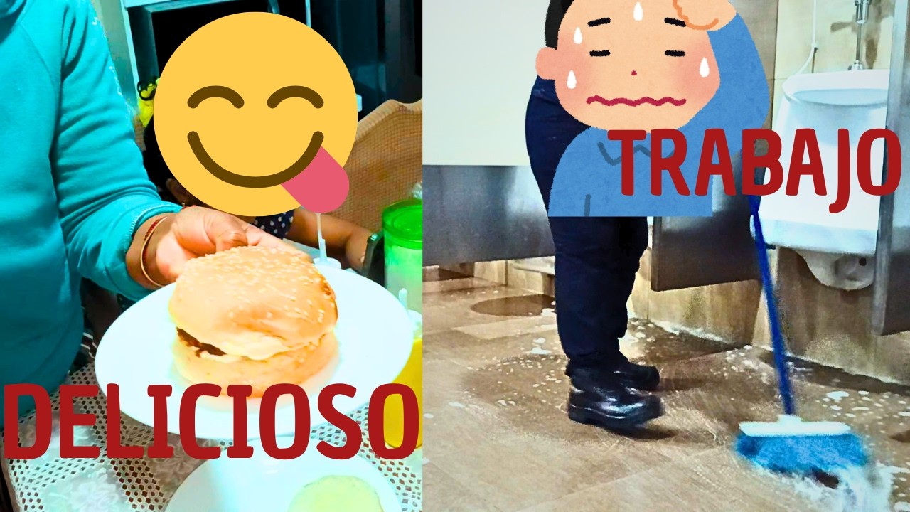 HICE HAMBURGESAS CASERAS // COMO ES MI TRABAJO