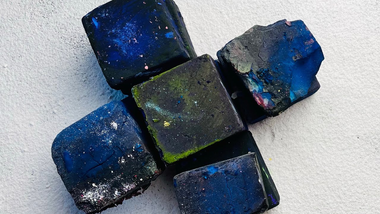 Dyed Powdery, Crispy, and Crunchy. Gym Chalk