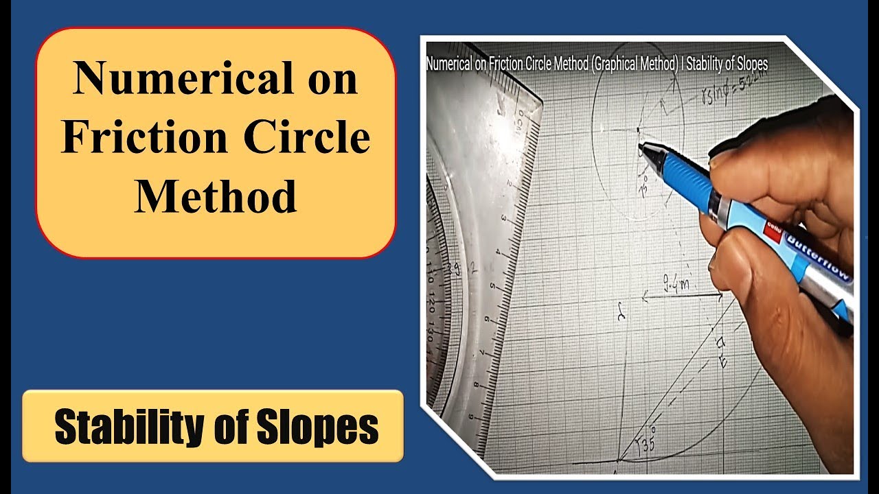 Numerical on Friction Circle Method (Graphical Method) I Stability of Slopes