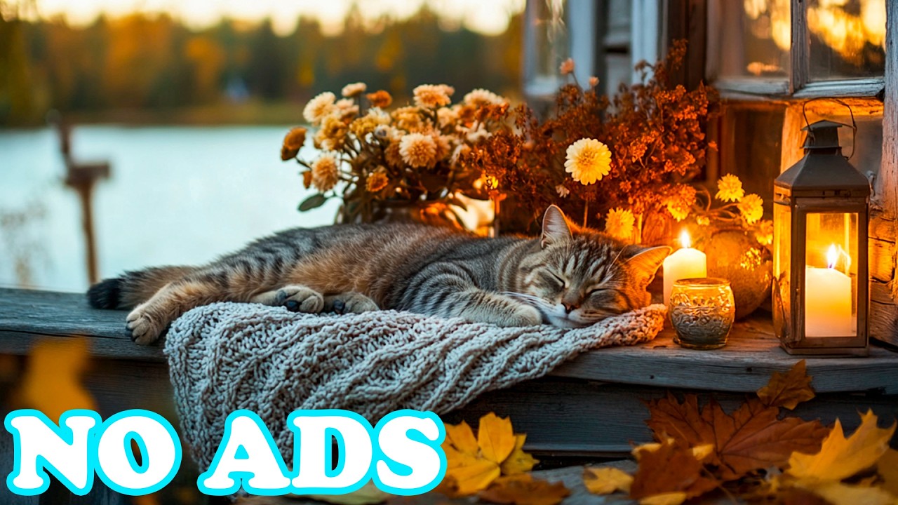 12 часов расслабляющей музыки для кошек 🐱 Спокойные звуки для сна для кошек 🌙 Нежная успокаивающая