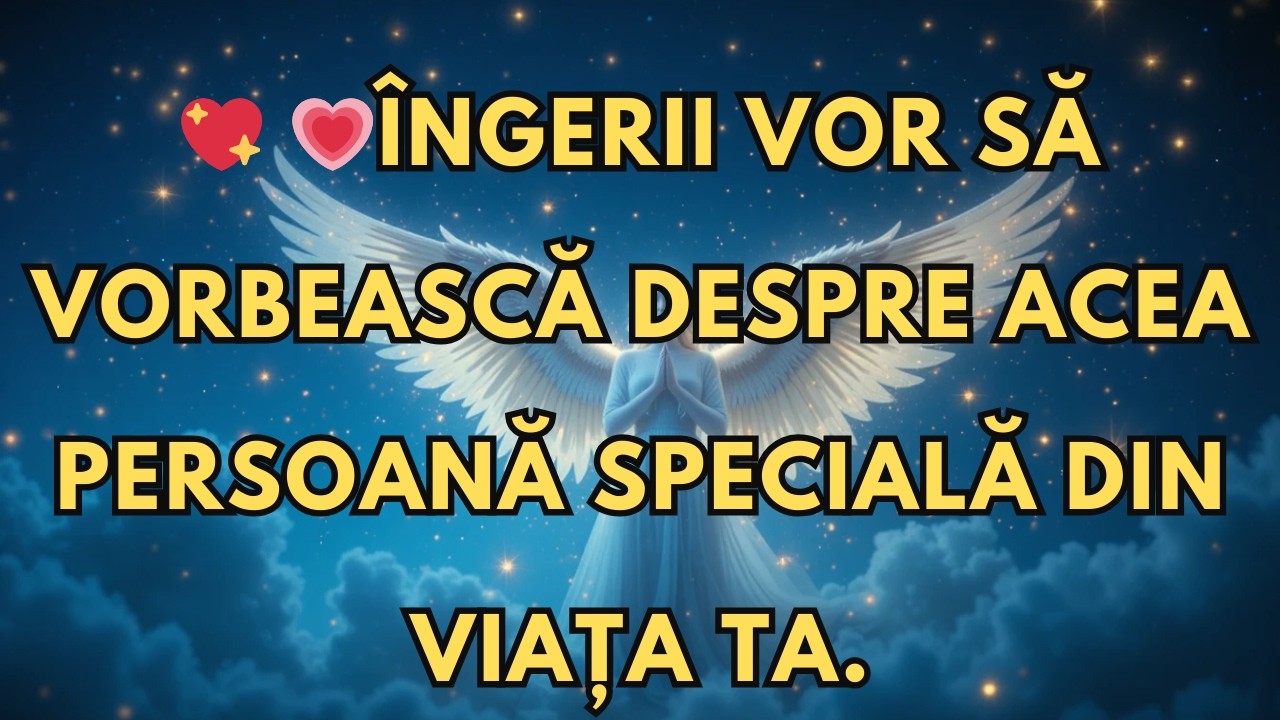 ÎNGERII VOR SĂ VORBEASCĂ DESPRE ACEA PERSOANĂ SPECIALĂ DIN VIAȚA TA