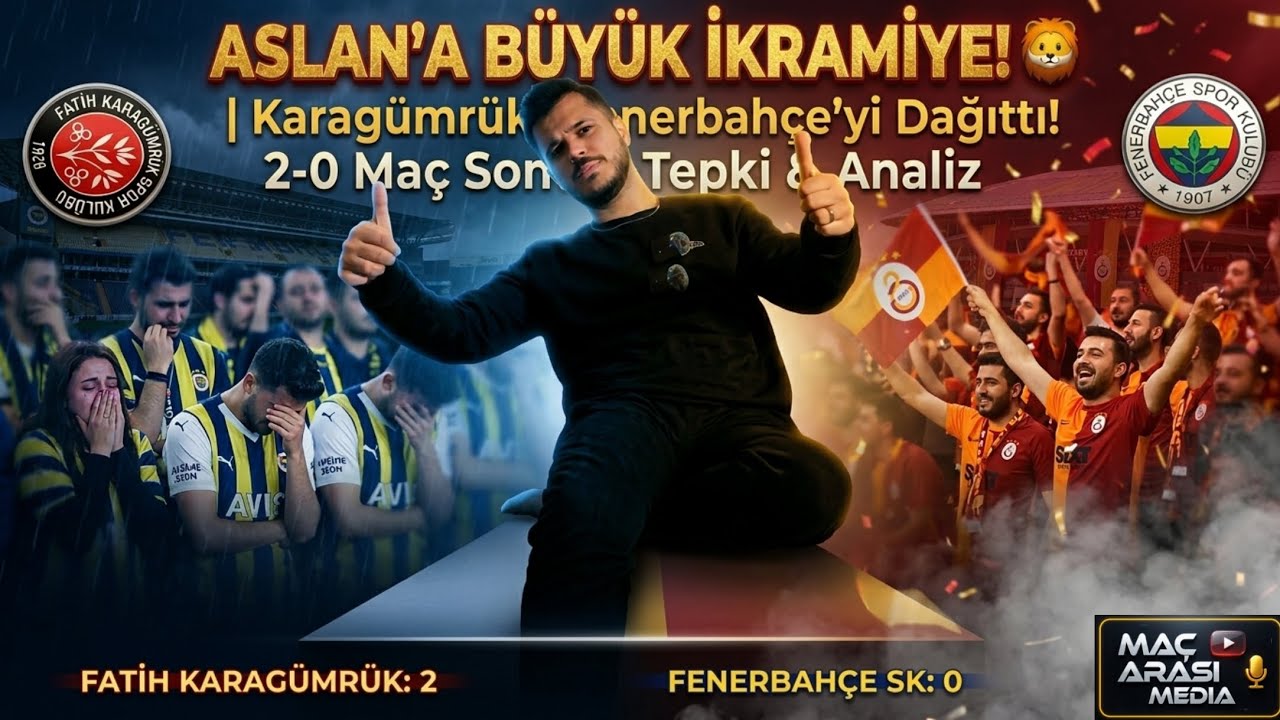 ASLAN'A BÜYÜK İKRAMİYE! 🦁 | Karagümrük Fenerbahçe'yi Dağıttı! | 2-0 Maç Sonu Tepki#fenerbahçe#gs #fb