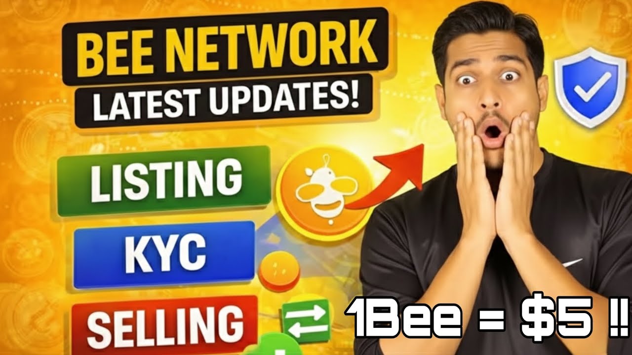 Последние обновления Bee Network || Листинг Bee Coin, продажа, новости KYC 😱 1 Bee = 5$ 🤑🎉 #beene...