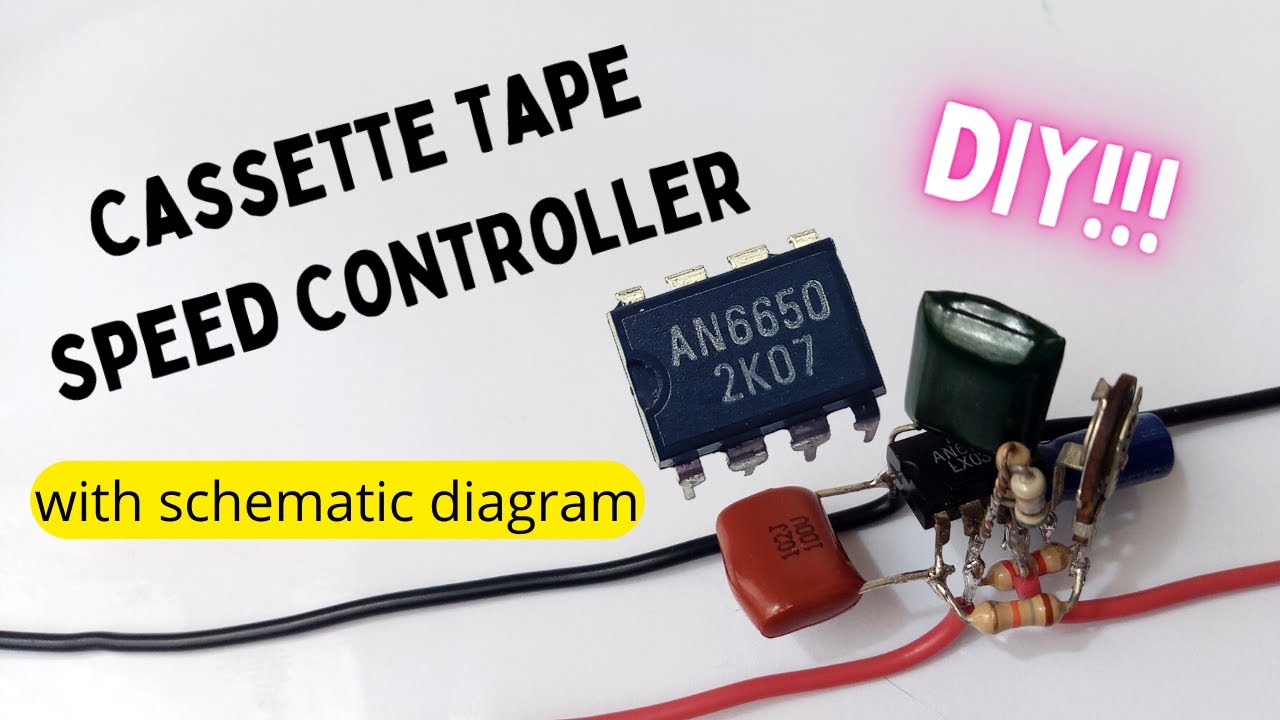 Motor speed controller using AN6650 IC || Cassette Tape Speed Controller