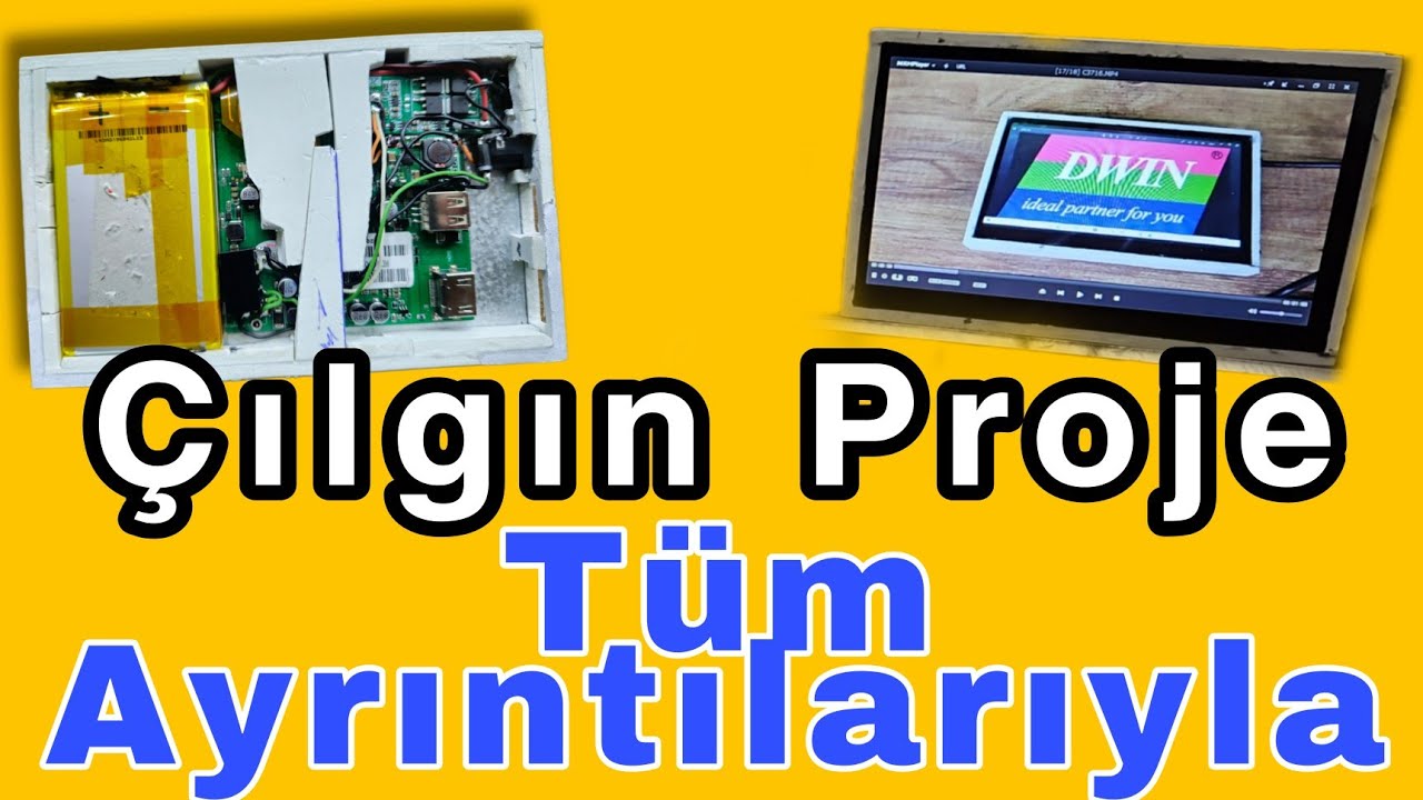 Çılgın Bir Proje / Kendinize Taşınabilir Hdmi Monitör Yapın / Diy Portable Hdmi Monitör