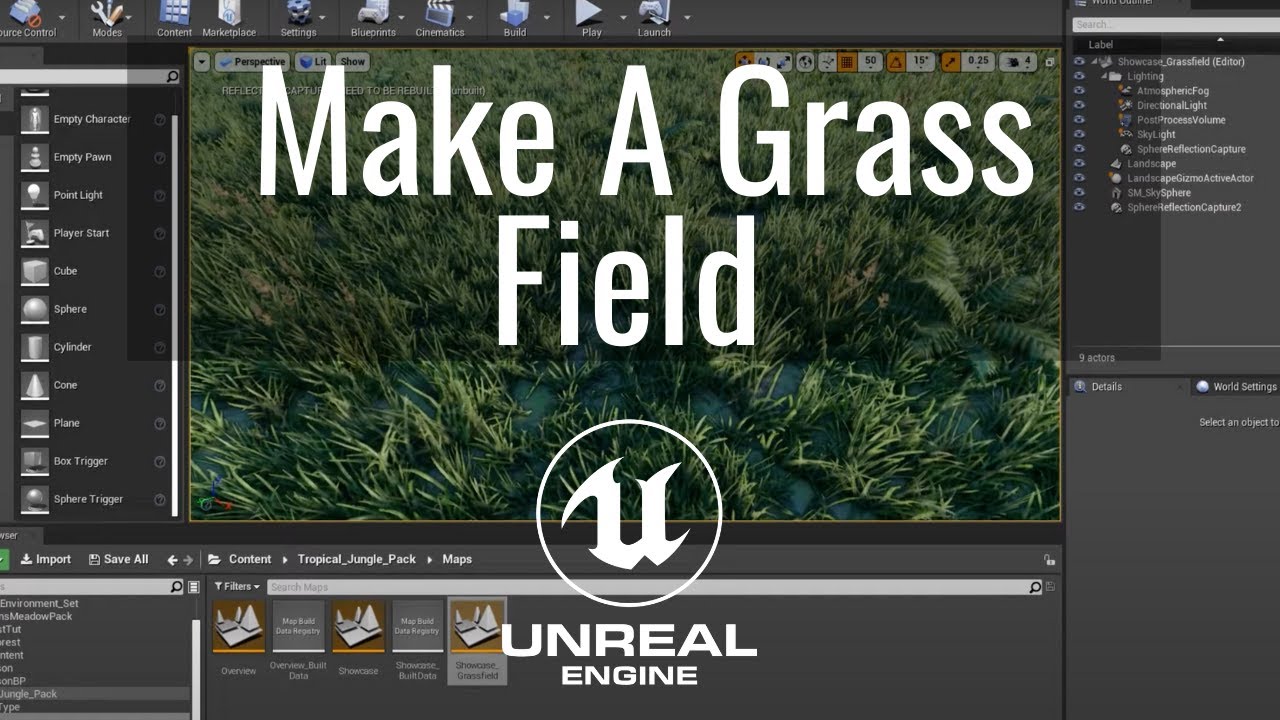How To Make A Grass Field on Unreal Engine