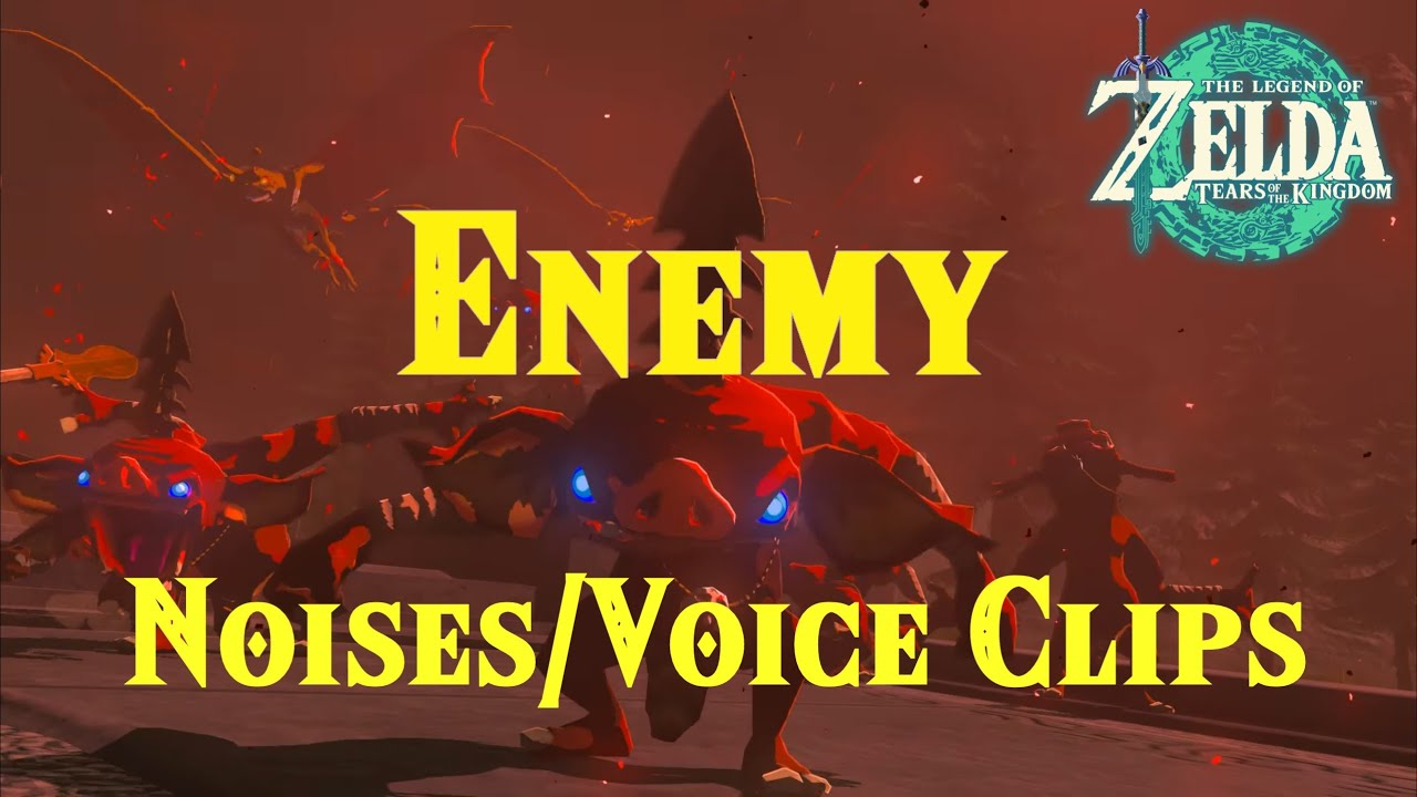 Legend of Zelda: Tears of the Kingdom - Enemy Noises/Voice Clips