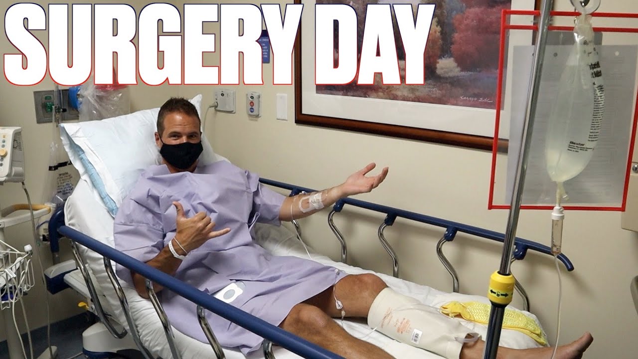 SURGERY TO REMOVE SCREWS FROM LEG BROKEN IN 2 PLACES | HILARIOUS ANESTHESIA REACTION DURING POST OP