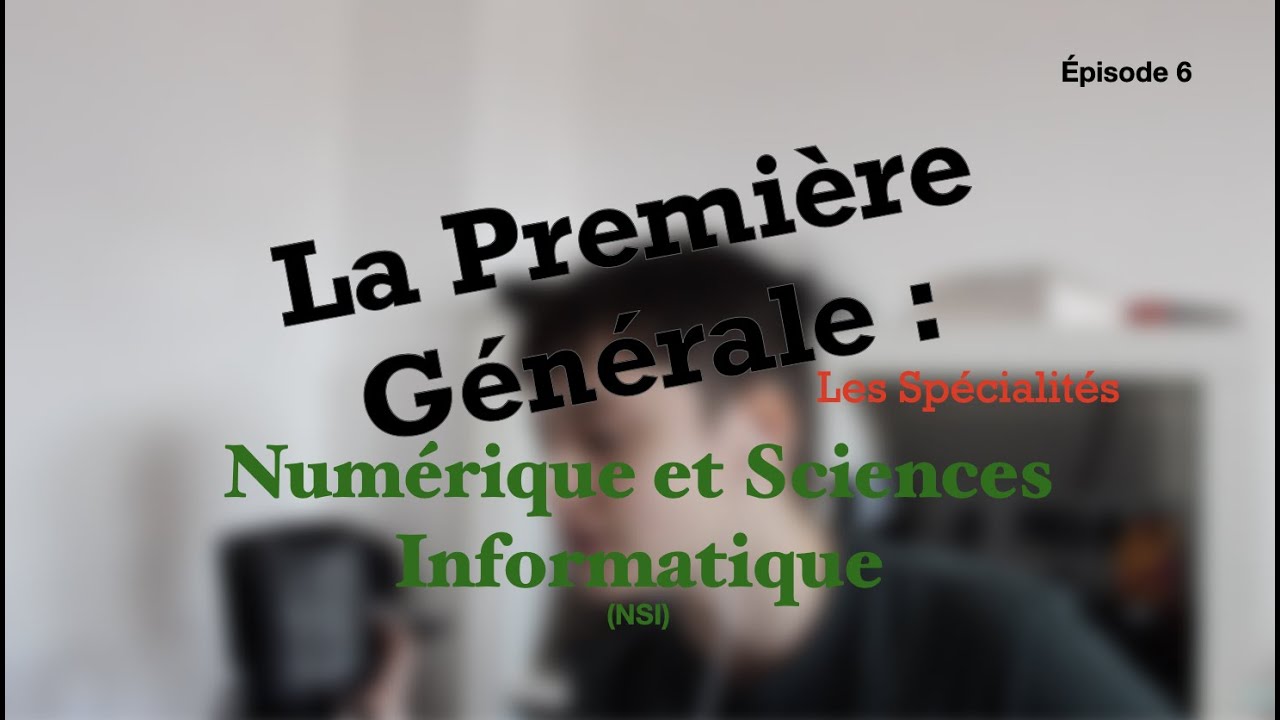 La spécialité Numérique et Sciences Informatiques (NSI) [En Première]