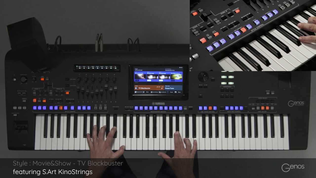 TV Blockbuster - Movie&Show Style genre with One Touch Settings. Yamaha Genos