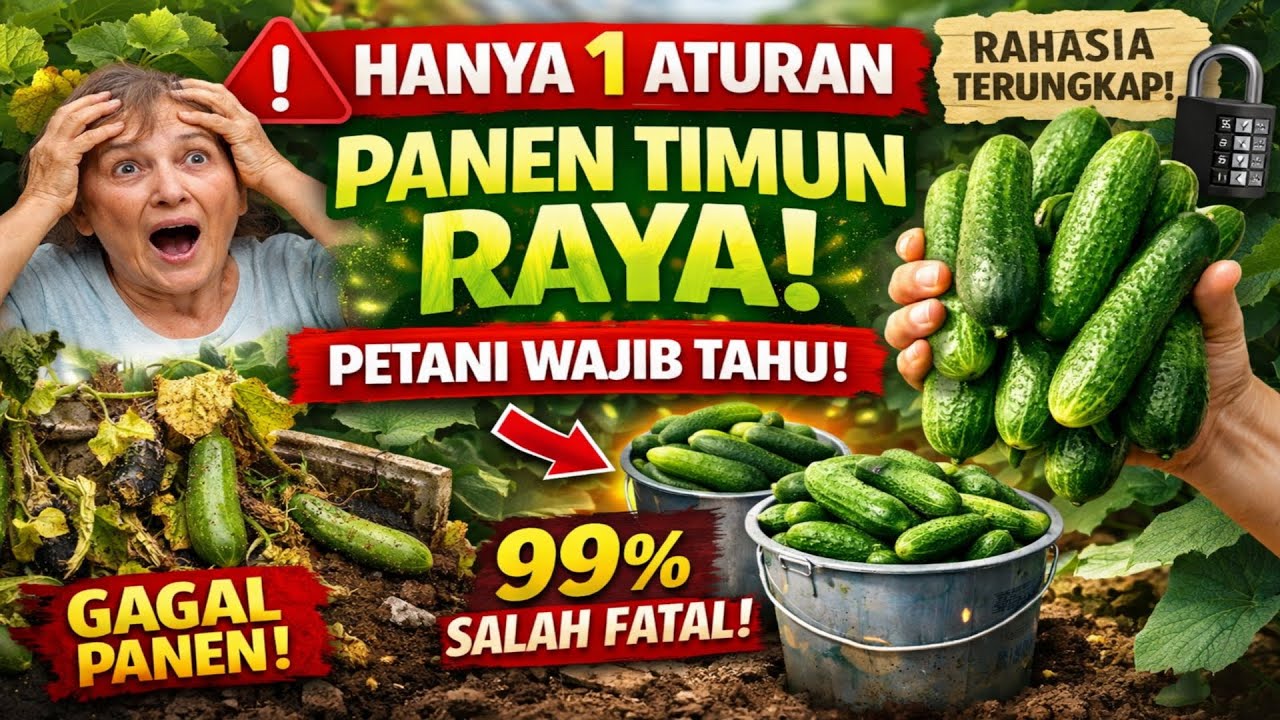 HANYA SATU ATURAN, dan timun Anda akan PANEN RAYA! Awas, 99% pekebun sering menggagalkan panen mere