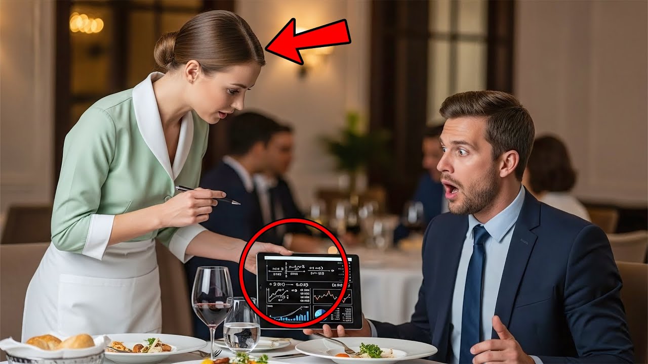 Billionaire Tested a Young Waitress as a Joke — Her Answer Turned the Tables Instantly