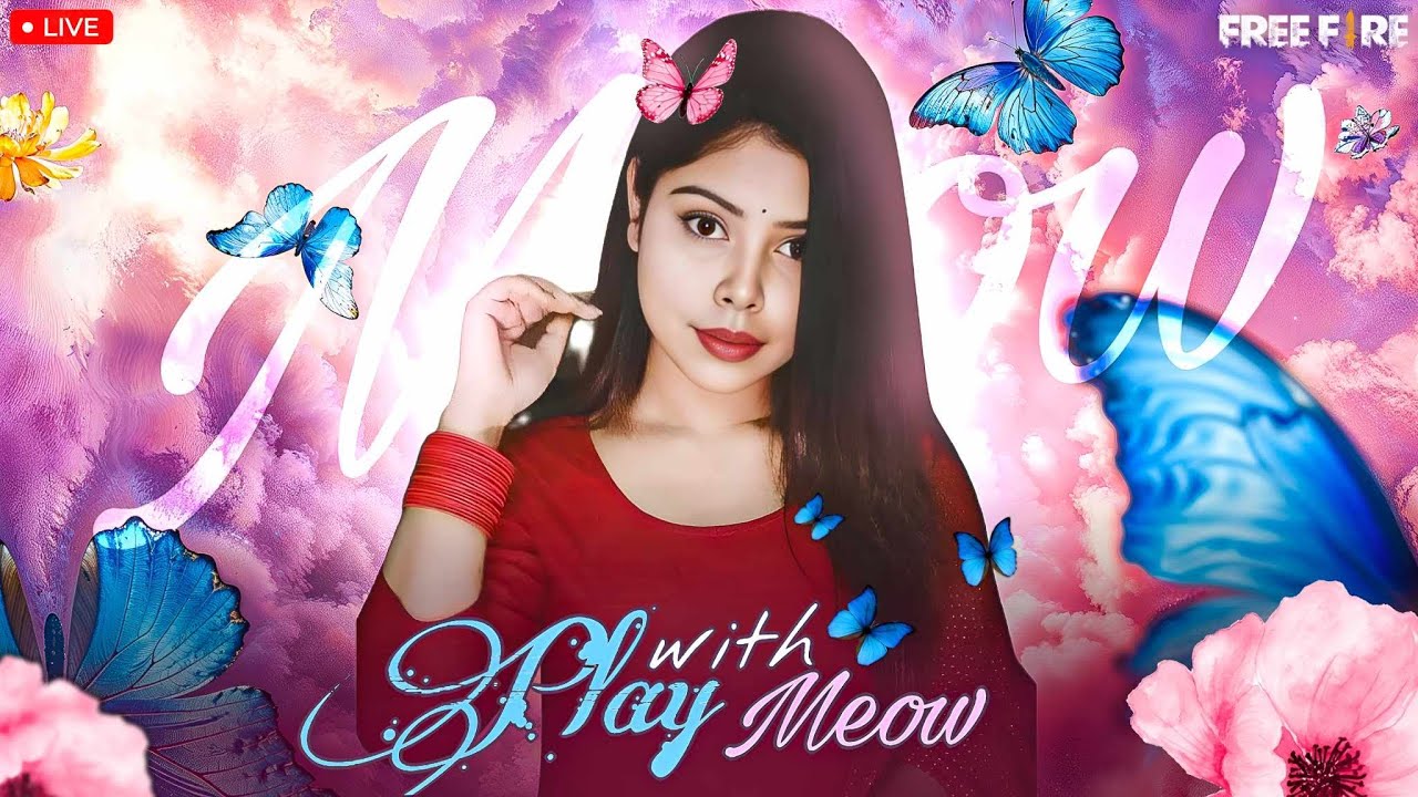 FREE FIRE LIVE || MEOW YT || ROAD TO 80K BOOYAH!❤️ ||  #freefirelive #shortfeed #femalegamer
