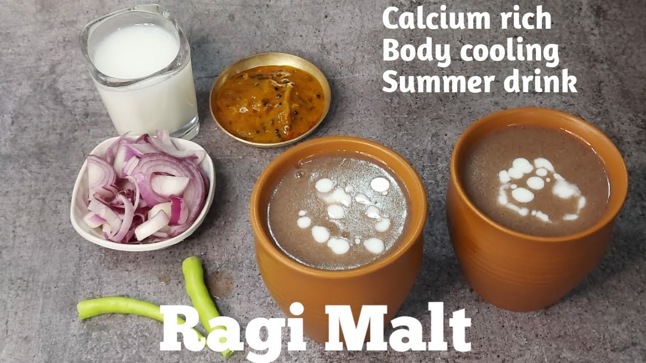 Ragi malt/ Fingermillet malt/ ragi java recipe/ how to make ragi java/ nachni malt/ ragi ambali