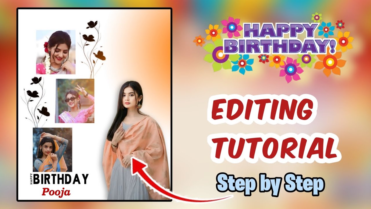 🎂 Birthday Photo Ko Royal Edit Kaise Kare | Step by Step Editing Tutorial