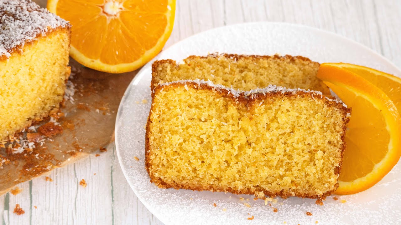 Kokos Orangenkuchen, unglaublich locker und saftig