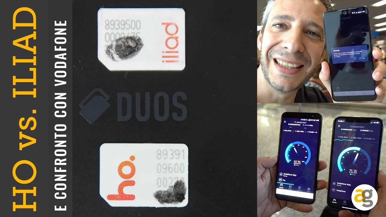 HO MOBILE contro ILIAD. Copertura, roaming, velocità, considerazioni