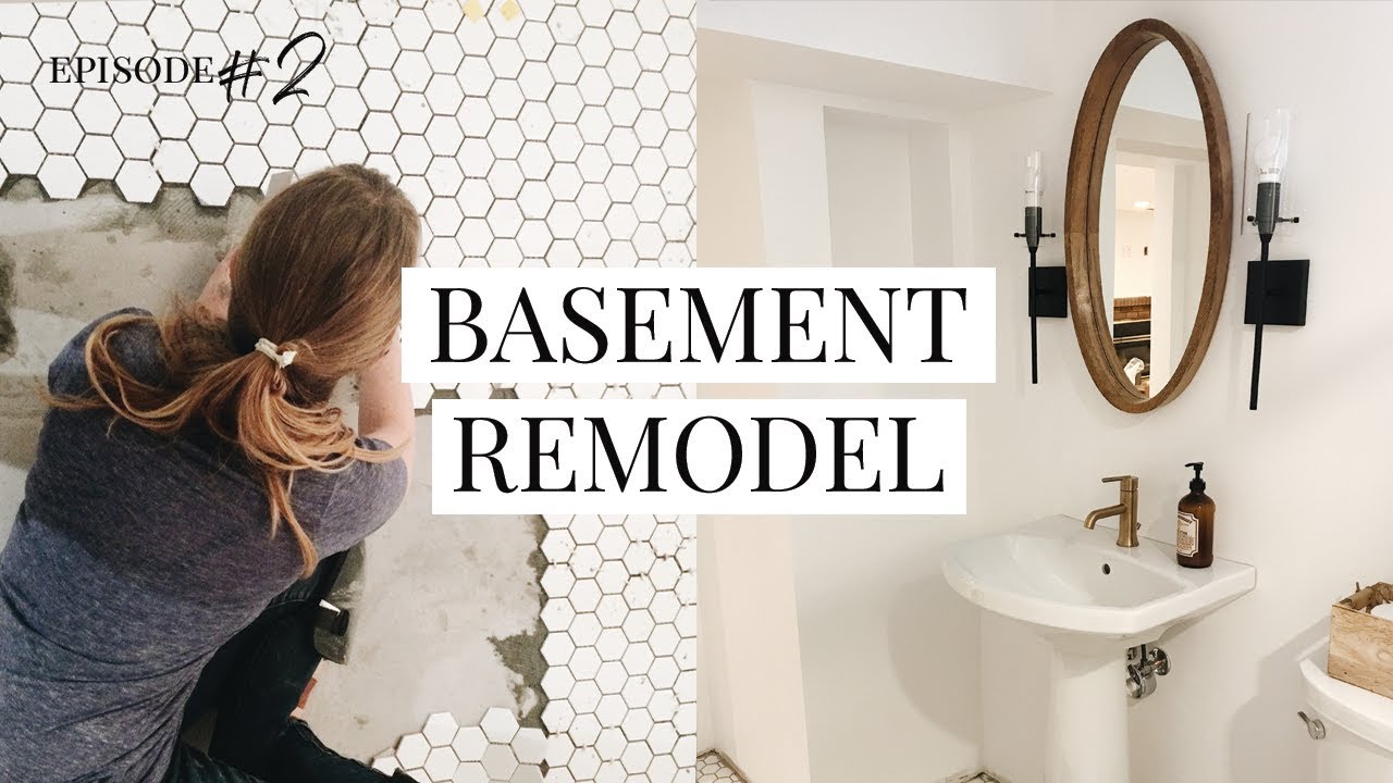 BATHROOM PROGRESS &bull; Our DIY Basement Remodel Project