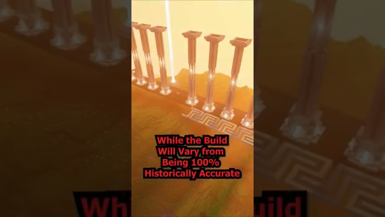 Ancient Greek Architecture in Hardcore Minecraft #minecraft #minecraftbuilds #gaming