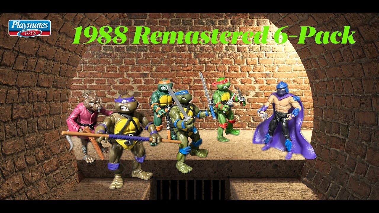 Playmates Toys 1988 Remastered Turtles 6 Pack Review