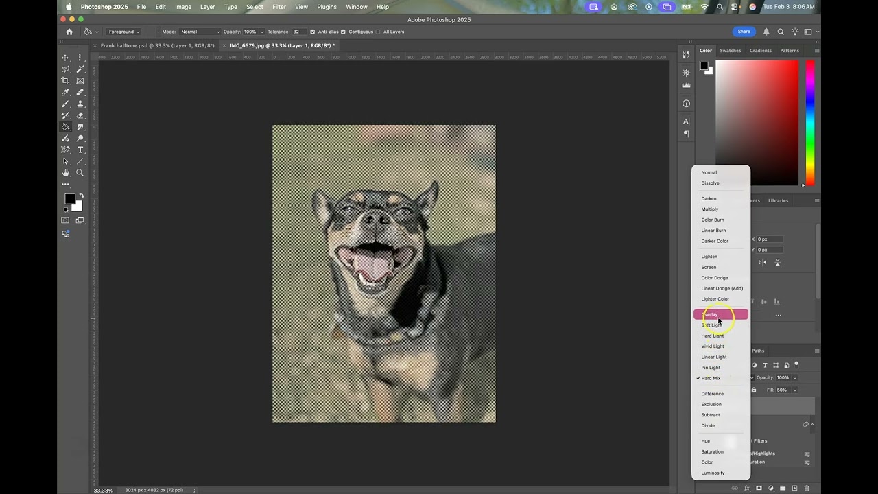 Abstract Halftone Effect in Photoshop