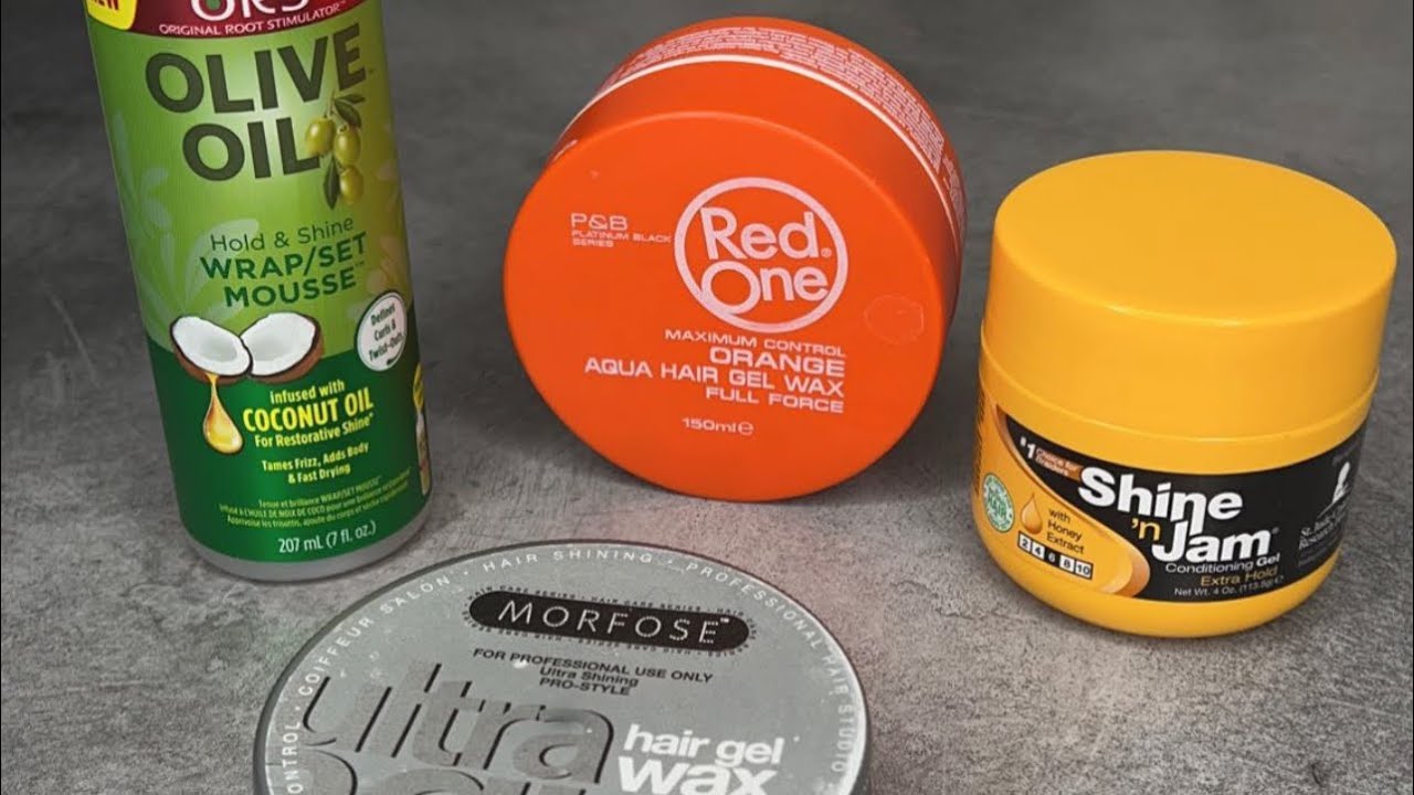 MEILLEURES CIRES POUR BIEN PLAQUER LES CHEVEUX || RED ONE || SHINE JAM … || GEL ECO STYLER ??