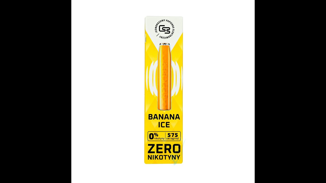 VAPE HEAVEN: 575 Puff GEEK BAR Banana Ice 0 nikotyny