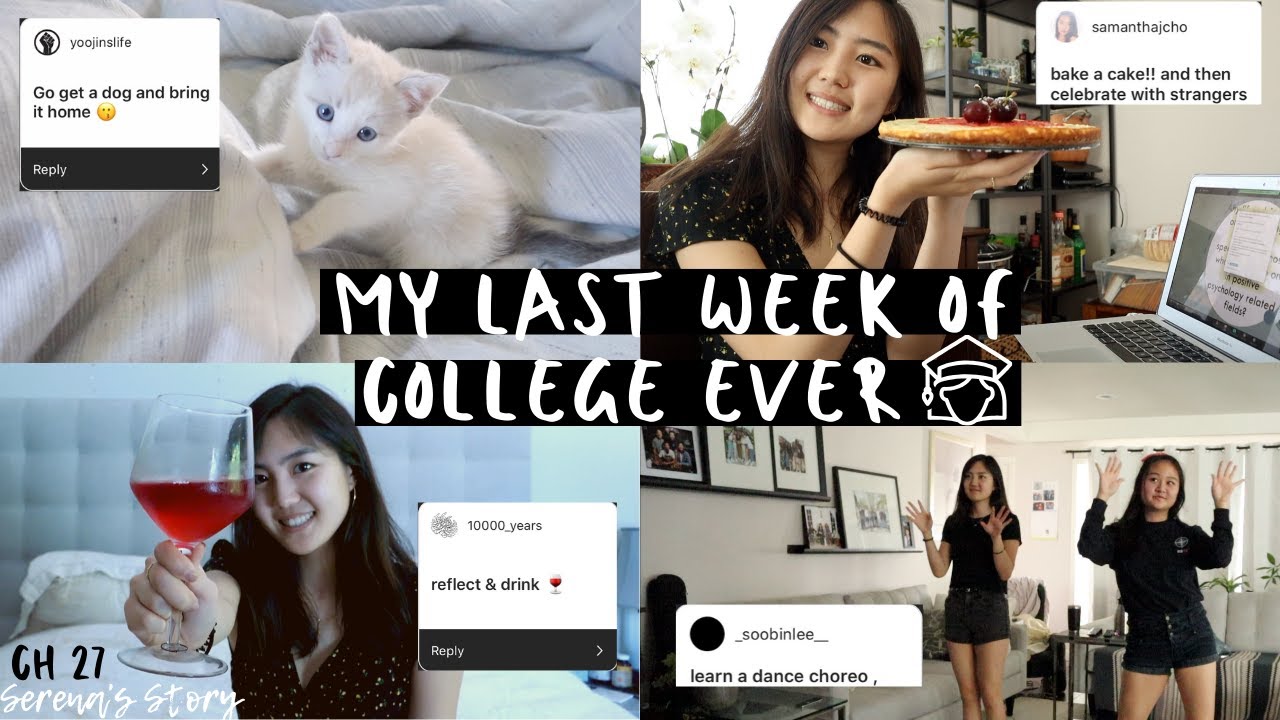 ch 28: my last week of college EVER 👩🏻‍🎓 i did insta suggestions instead of studying for finals🤪