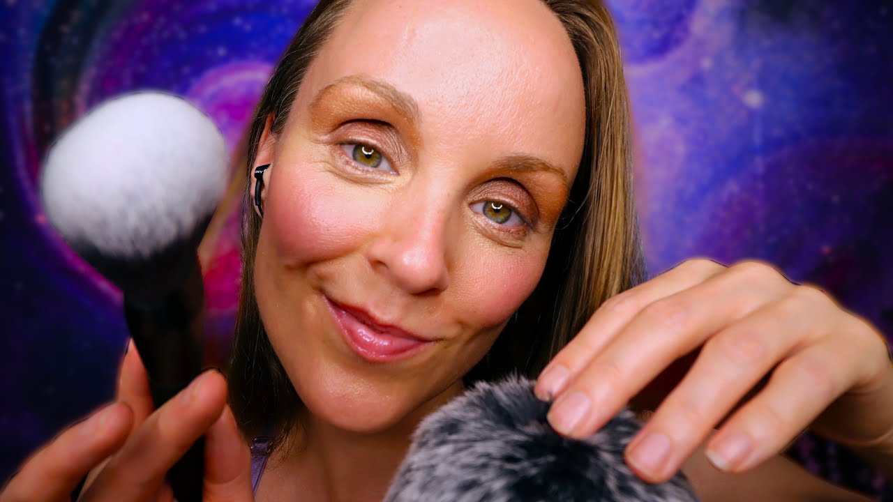DREAMY ASMR SAFE SPACE SLEEP MEDITATION 💜🌟🌙☁️ MIC BRUSHING, GENTLE CRINKLES, COTTON PADS