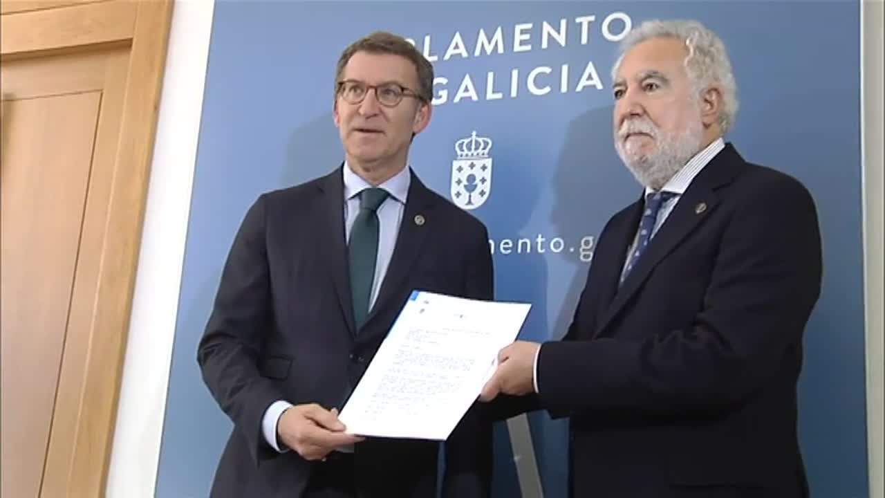 Feijóo se despide emocionado de Galicia
