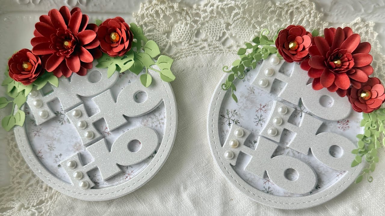 4 inch HoHoHo Circle cards - MyCreativeTime 🥰🥰
