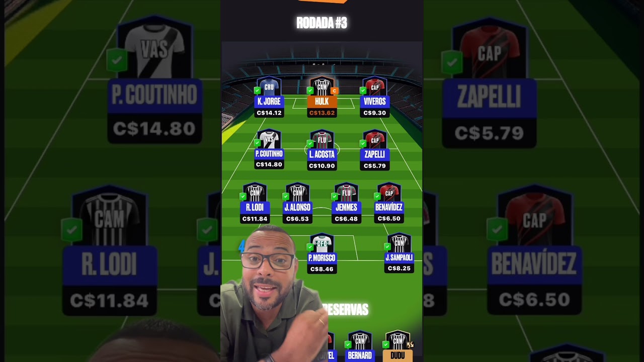 TIME ATUALIZADO RODADA 03 - CARTOLA FC