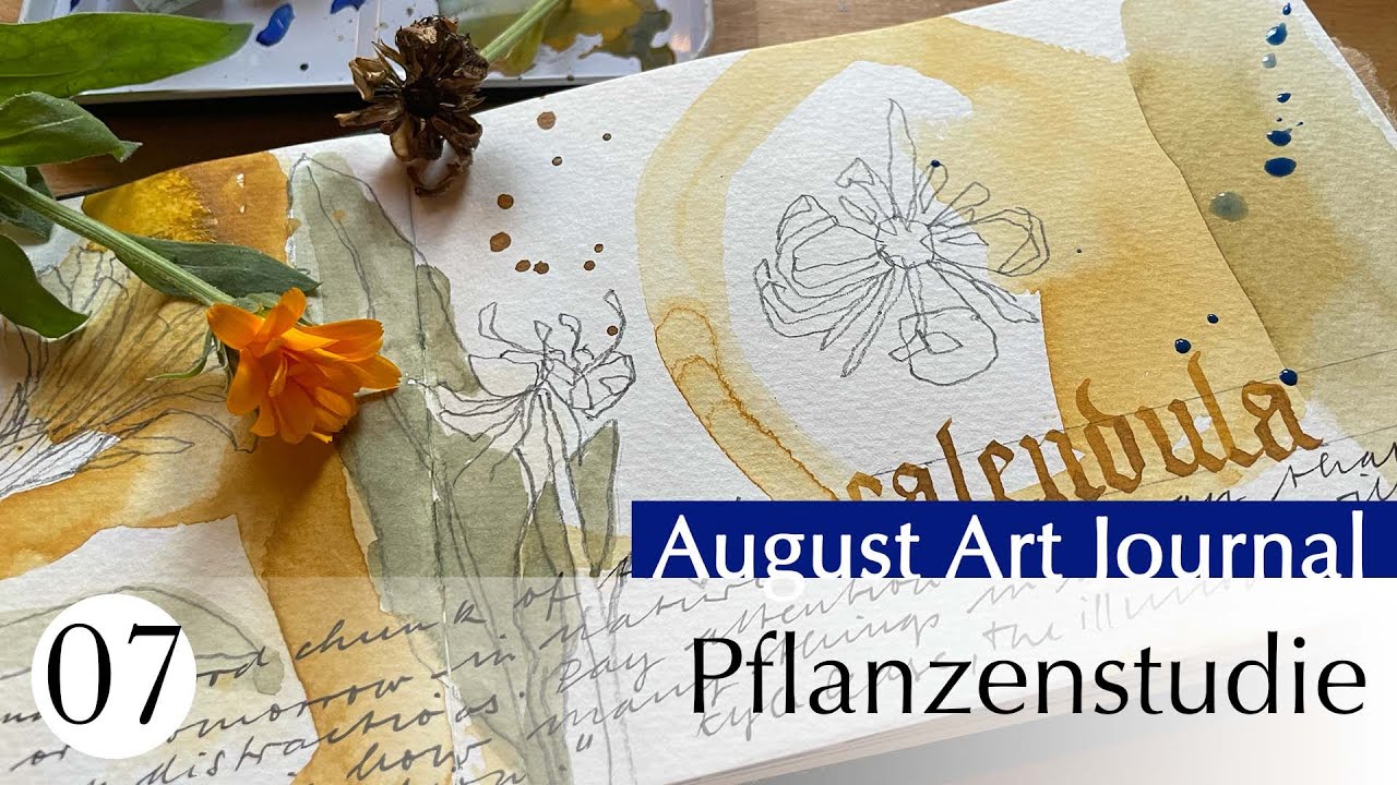 August Artjournal 2025 | Pflanzenstudie