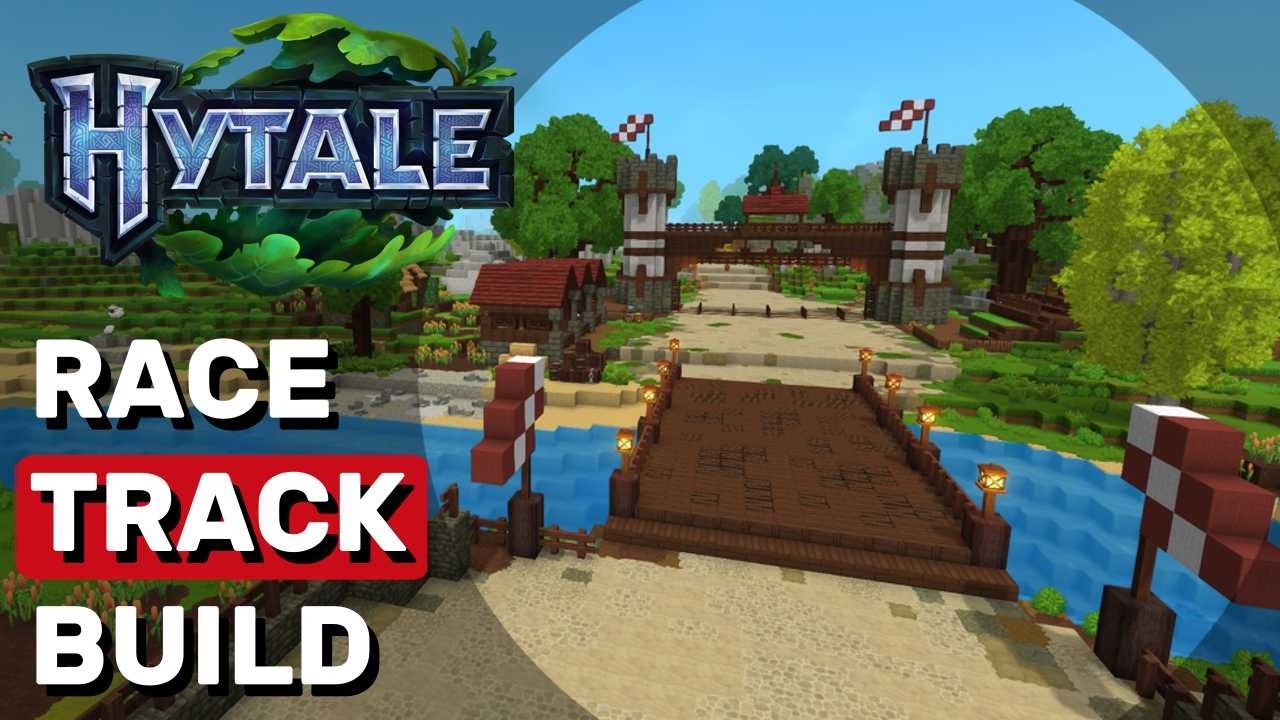 I Built a Horse Race Track with Obstacles in Hytale