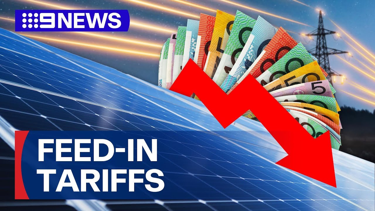 Aussie homes with solar panels see fall in energy retailer payments | 9 News Australia