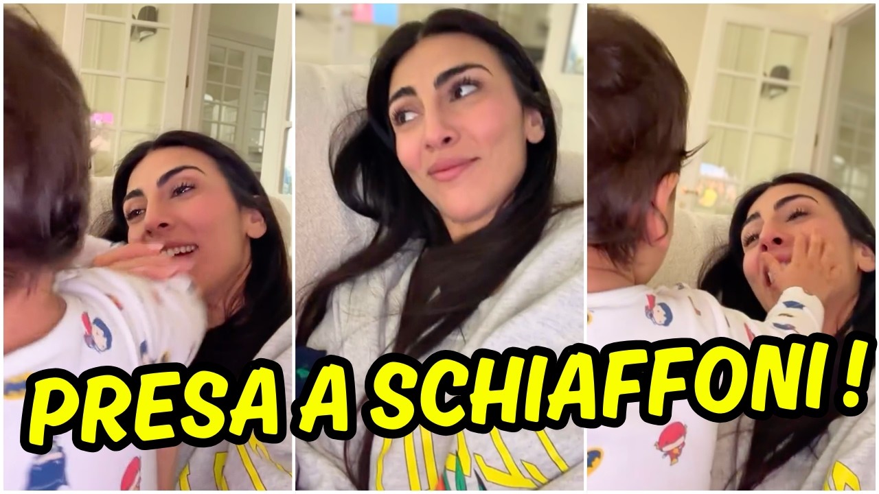 Kian scatenato, mamma Giulia non sa come difendersi dalle sue botte d'amore!