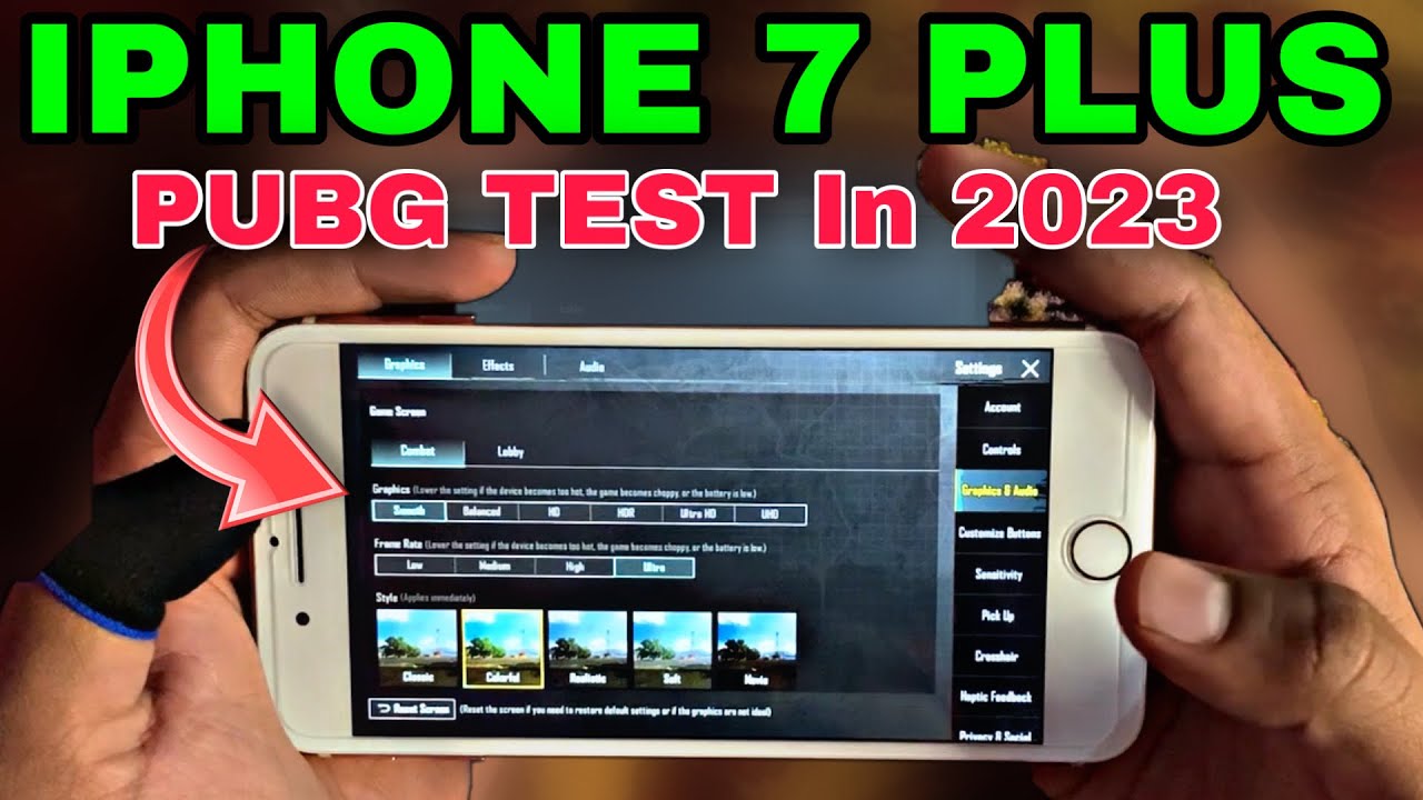 IPHONE 7 Plus PUBG Test in 2024 | Graphics Test ,Gyro Test,UltraHd + EXTREME test Lag test ,FPS test