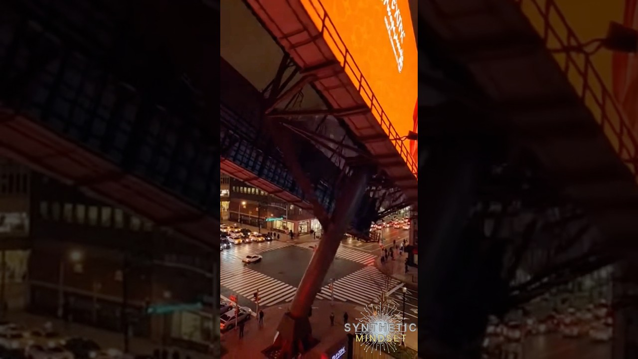 Large Billboard Falls In The City #billboard #disaster #citylife #aifun
