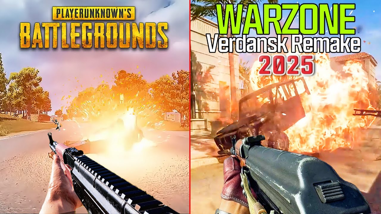 PUBG vs Warzone Verdansk Remake 2025 – Physics & Attention to Detail Comparison