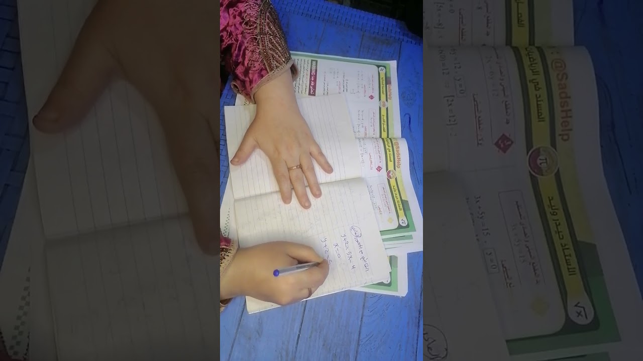 نقاط التقاطع مع المحور السيني الصادي وايجاد معادله المستقيم بلنقطتين رياضيات ثالث متوسط 