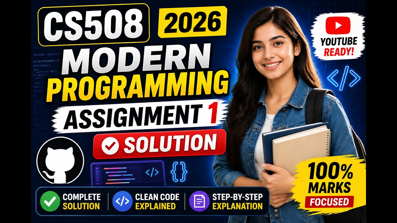 CS508 Assignment 1 solution 2026 | Modern programming languages | cs508 assignment 1 spring 2026| vu