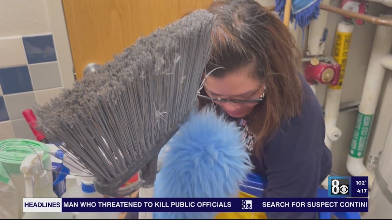 CCSD custodian preps for new school year
