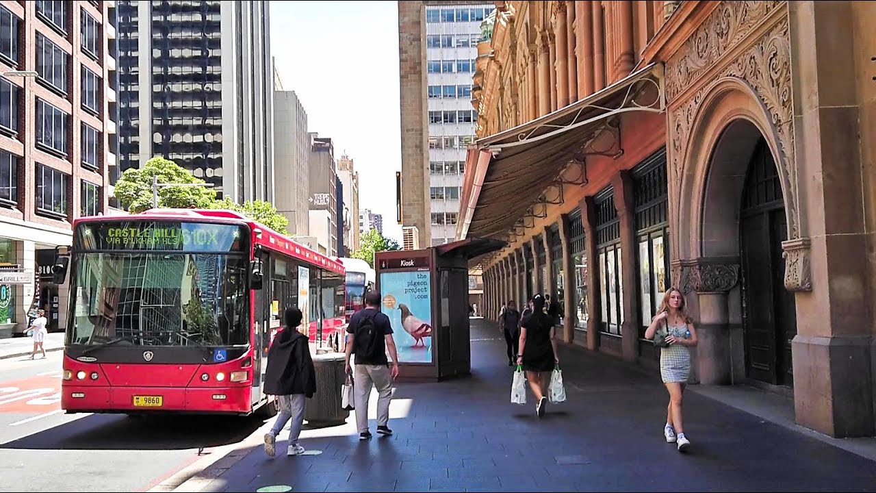 Australia SYDNEY City - Exploring YORK Street | Sydney Walking Tour 2021