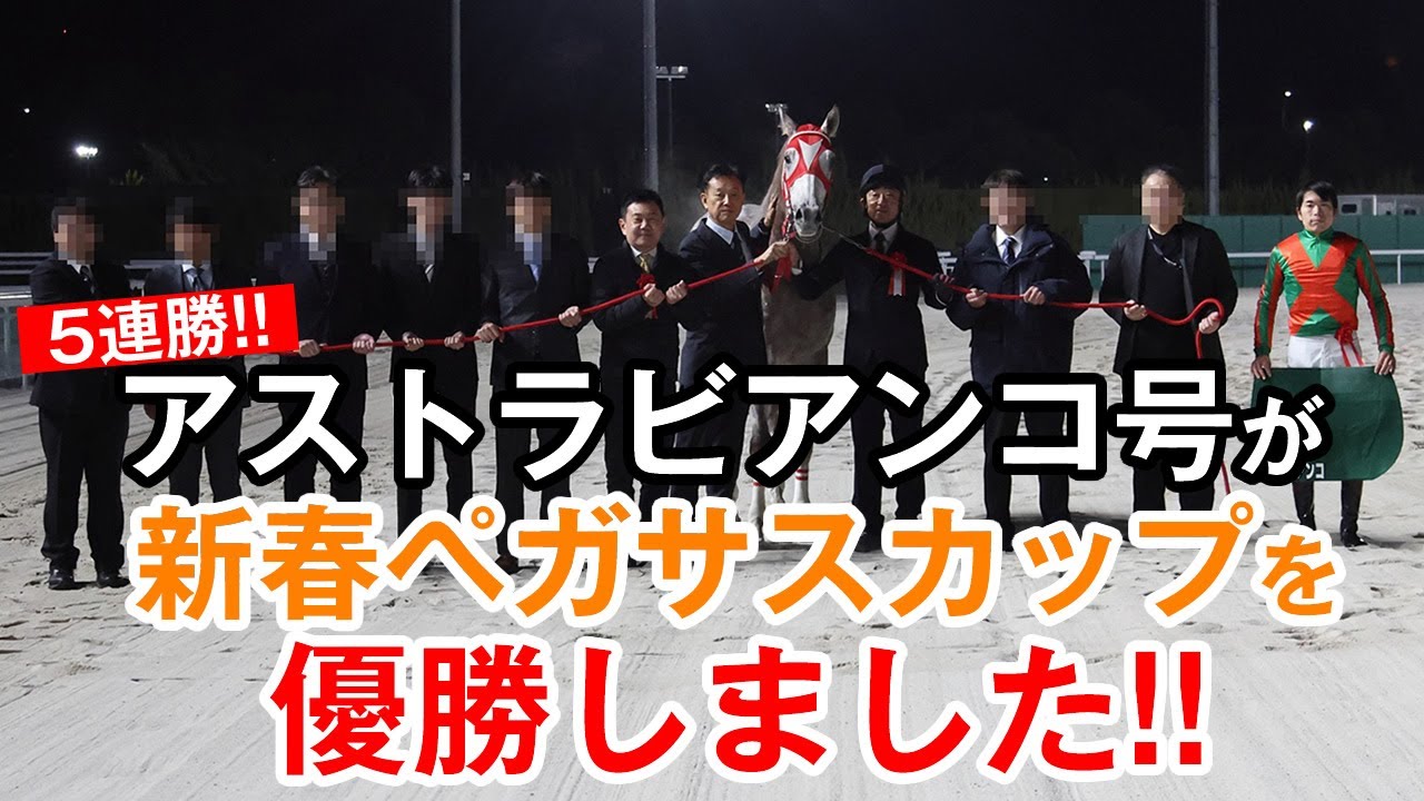 アストラビアンコが名古屋重賞の新春ペガサスカップを優勝しました！！
