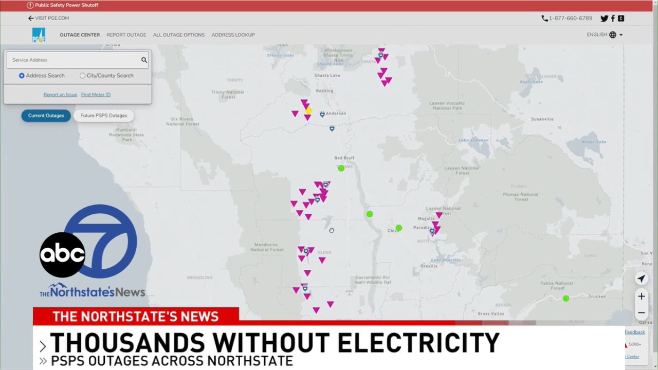 Thousands without power as major PSPS event takes effect across the Northstate.