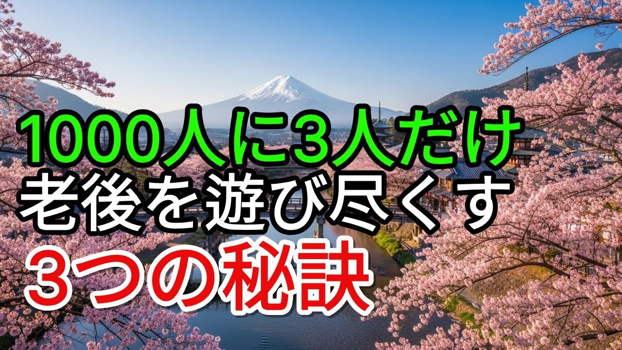 幸せな老後のために「今から絶対に始めたい3つのこと」【遅くなる前に知ってください】