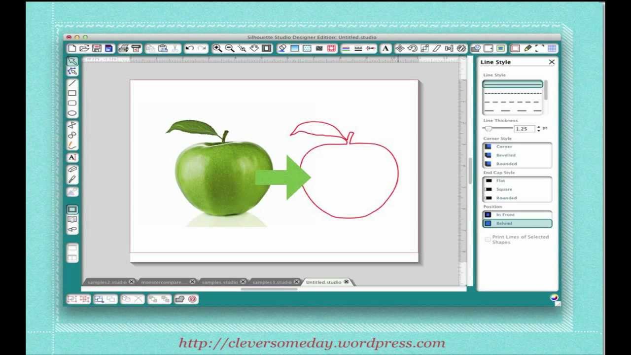 Трассировка без разрывов в Silhouette Studio. Часть 1