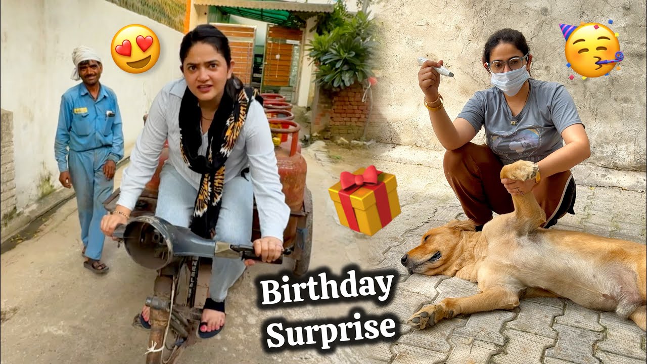 Sibbu Cylinder Wali ne Diya Birthday Surprise 🎂😳 Rachit Rojha Vlogs