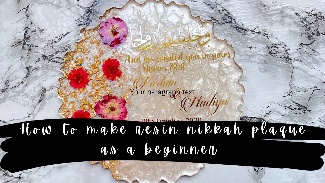 How to make wedding resin/ engagement tray as a beginner | Resin tutorial ✨🫶🏻@Zainabkizindagi427
