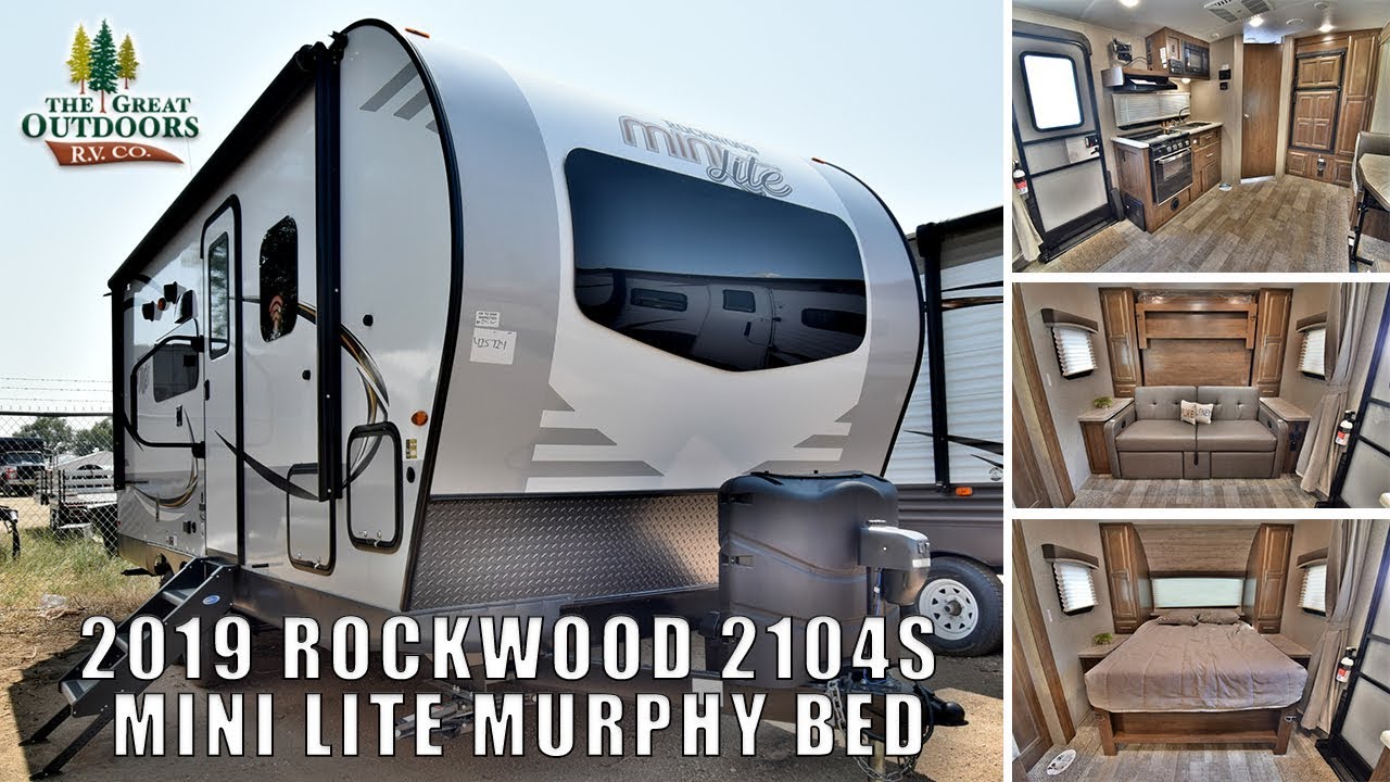 New Updated Options 2019 ROCKWOOD 2104S Mini Lite Murphy Bed Lightweight Camper RV Greeley Colorado
